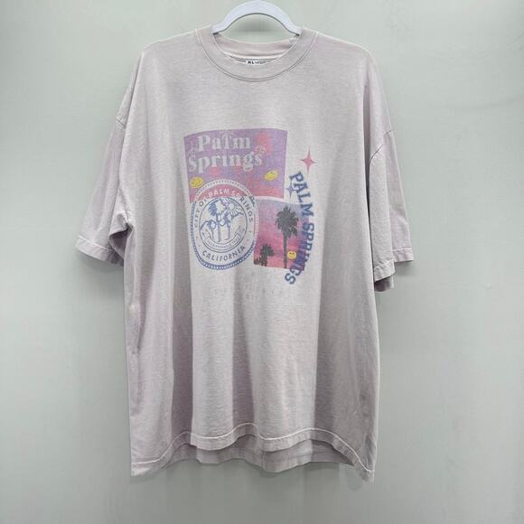Bacon Lettuce Tomato Palm Springs Graphic Oversized Tee Womens Medium/Large - Picture 1 of 6